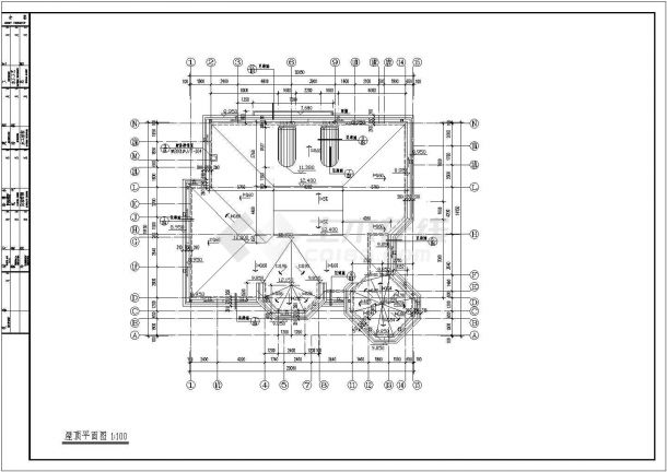 上海某别墅CAD详细构造完整大样施工图-图一