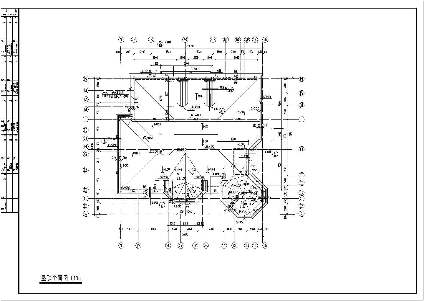 上海某别墅CAD详细构造完整大样施工图