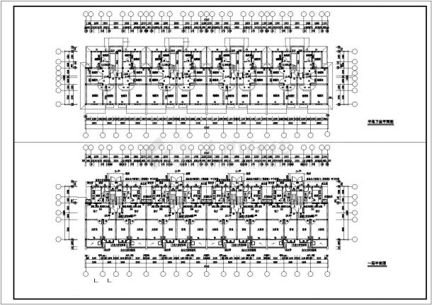杭州某小区6+1层混合结构住宅楼建筑设计CAD图纸（2套方案）-图一
