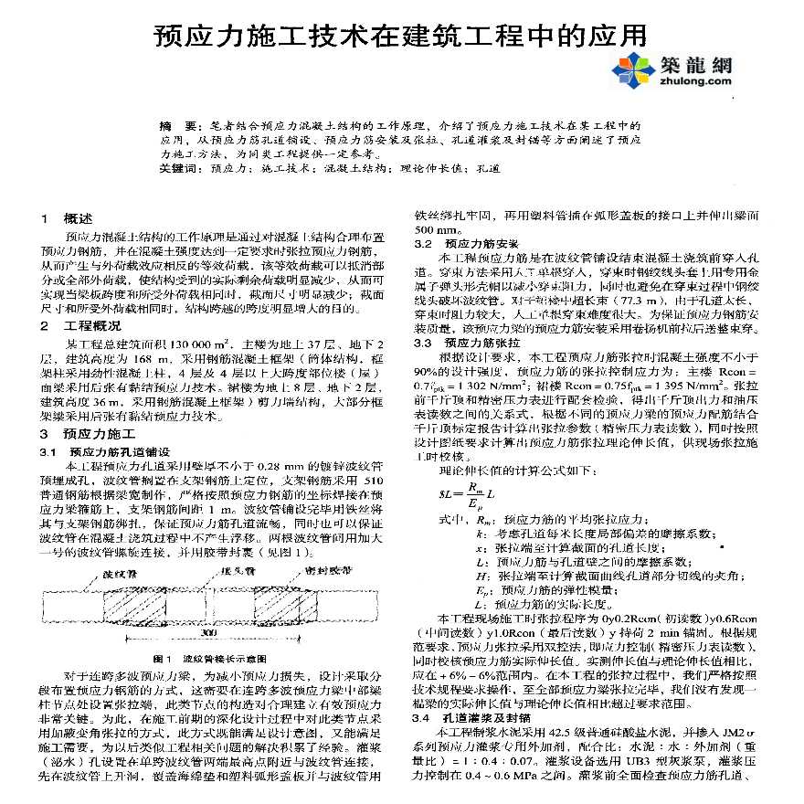 预应力施工技术在建筑工程中的应用-图一