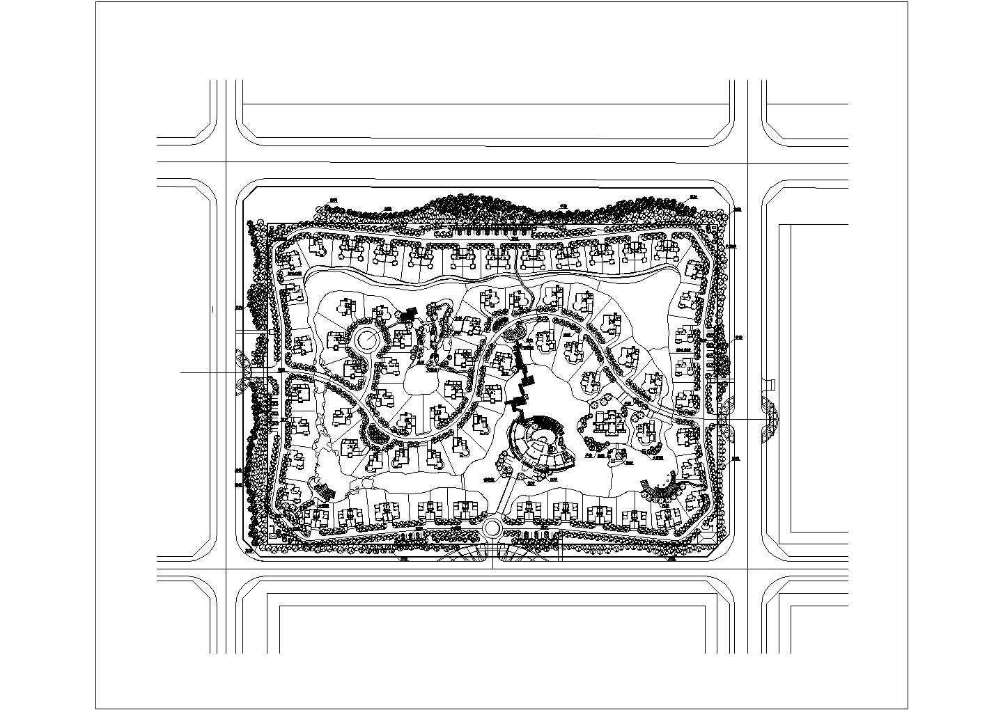 某居住区设计CAD详细完整设计大样施工图