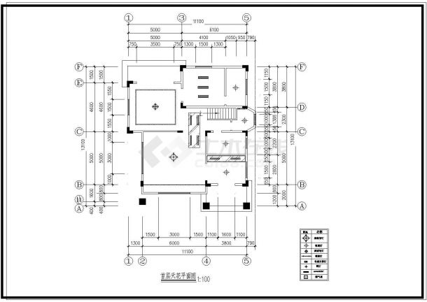 某香樟花园别墅装修CAD室内设计全套施工方案图-图一