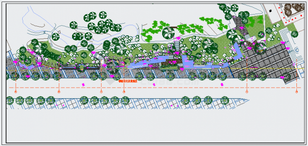 某春晓园北段CAD详细设计完整大样总平面图-图一