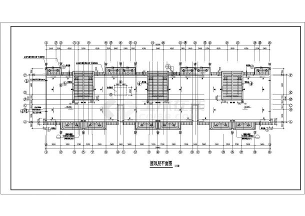 4160平米6层框混结构商住楼建筑设计CAD图纸（底层商铺）-图一