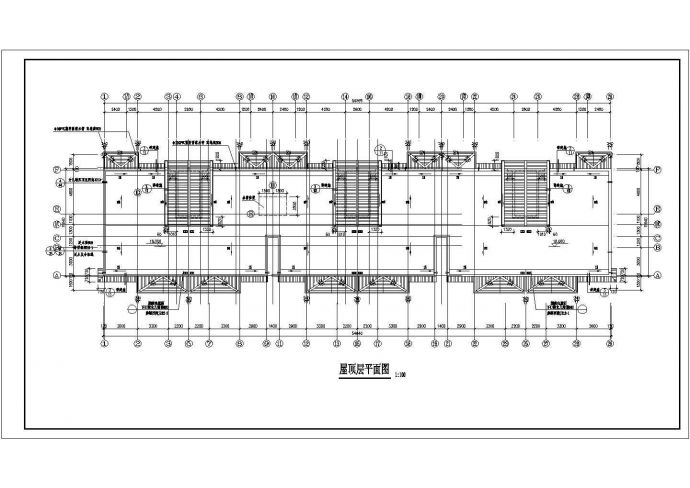 4160平米6层框混结构商住楼建筑设计CAD图纸（底层商铺）_图1