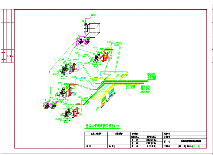 黑龙江某小区供热换热站工程图（含效果图）_图1