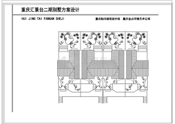 某联排现代别墅CAD详细设计平立剖面全图-图一