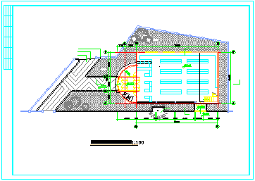 某超市建筑CAD施工图纸带效果图_图1
