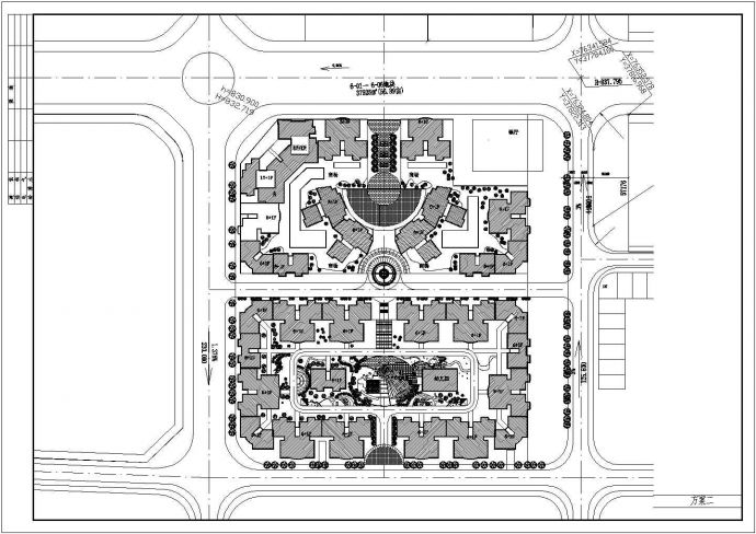 某东苑小区规划CAD详细大样设计总平面图_图1