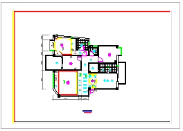 某大户型住宅室内装修cad施工图纸-图二