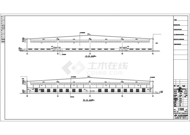 江南某公司仓库建筑设计布置图-图二