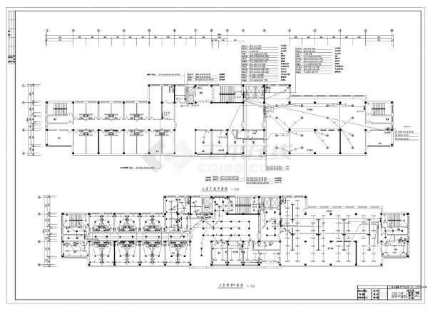 市医院门诊住院综合楼电气CAD施工图纸-图二