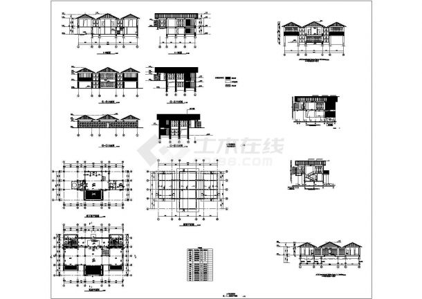 某度假村总统套房全套CAD详细大样完整建筑设计施工图纸-图一