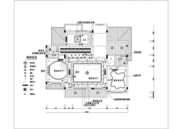 无锡市某现代化小区130平米户型全套装修施工设计CAD图纸-图一