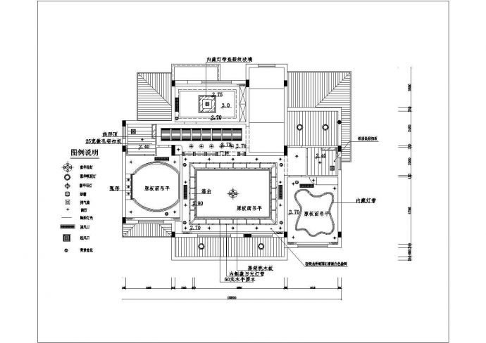 无锡市某现代化小区130平米户型全套装修施工设计CAD图纸_图1