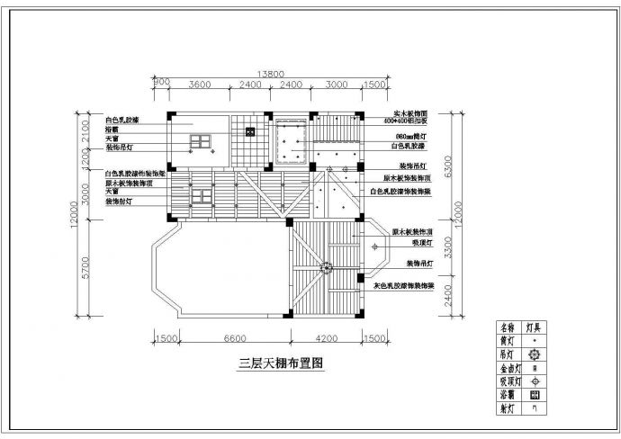 某新波花园别墅装修CAD施工平面完整设计方案_图1