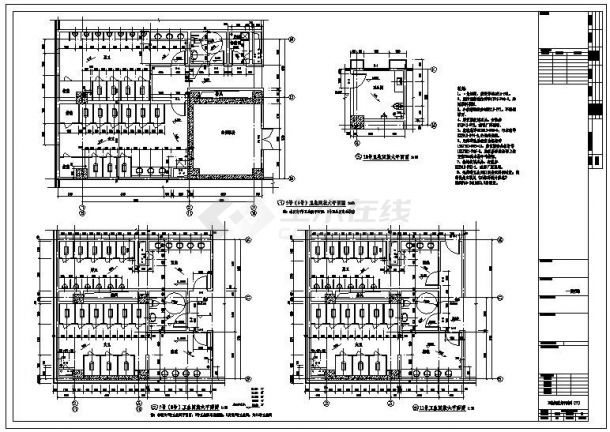 [湖北]8层现代风格大学图书馆建筑设计施工图（画图精细参考价值高知名设计院）-图二
