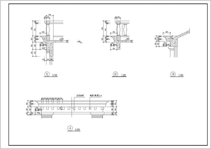 某大型别墅建筑CAD详细设计完整施工图纸_图1