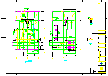 某电厂脱硫岛电控磨制cad综合楼结构工程图-图二