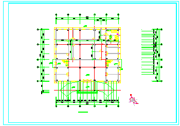 某多层办公楼方案施工设计CAD图纸-图一