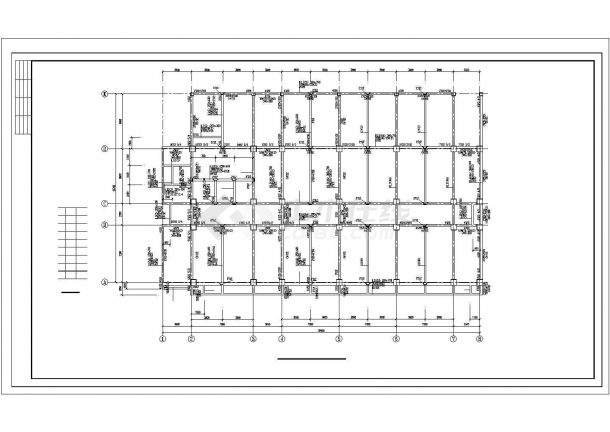 6层框架结构教学楼结构施工图（CAD、23张）-图一