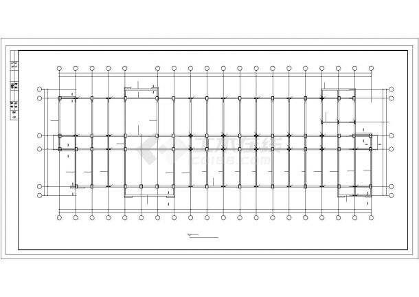 6层框架结构教学楼建筑结构施工图（CAD、30张）-图一