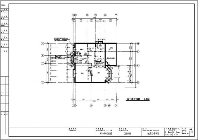 某西班牙式别墅CAD详细大样完整设计施工图_图1