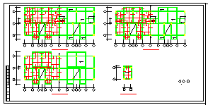 某多层砖混和底框结构cad施工设计图纸-图二