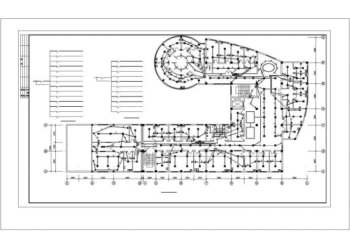 某二层医院电气施工CAD图纸（含5张图纸）_图1