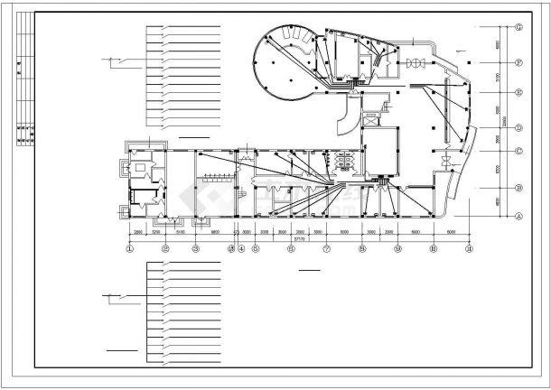 某二层医院电气施工CAD图纸（含5张图纸）-图二