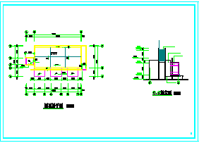 某钢结构售楼处建筑及结构cad施工图纸_图1
