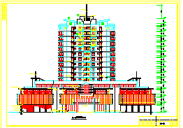 某地高层全套建筑设计CAD施工图纸-图二