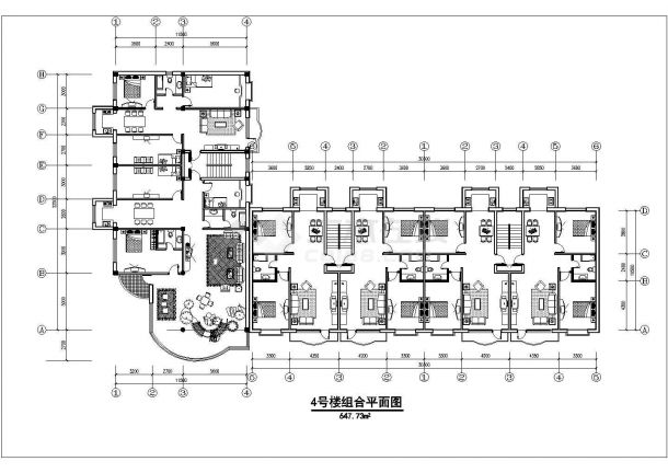 崇州市某新建小区热门的预售户型设计CAD图纸（共13张）-图二