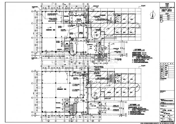[浙江]四层框架结构多层次市级档案馆建筑设计施工图-图一