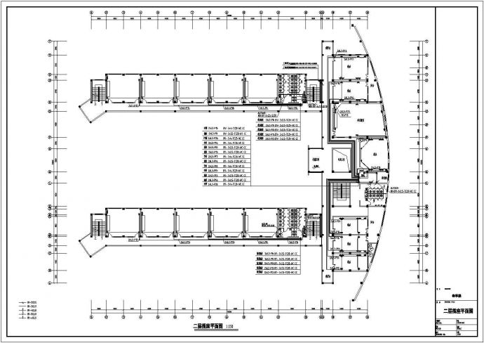 合肥某7736㎡四层框架结构教学楼电气设计CAD图_图1