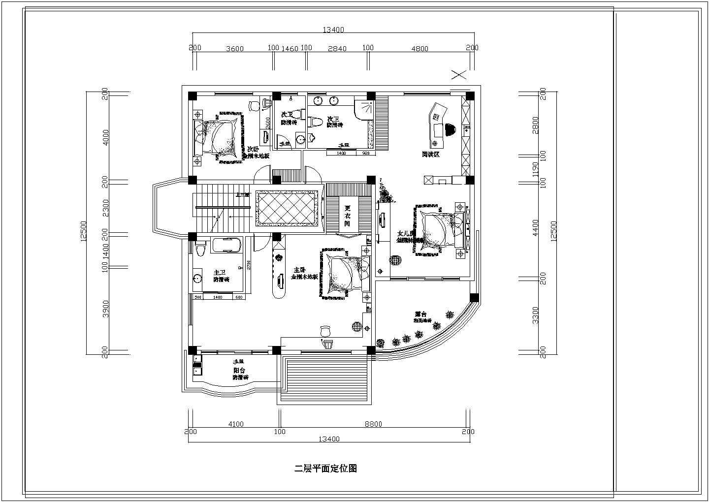 某凤凰山庄别墅装饰CAD设计详细大样完整施工图