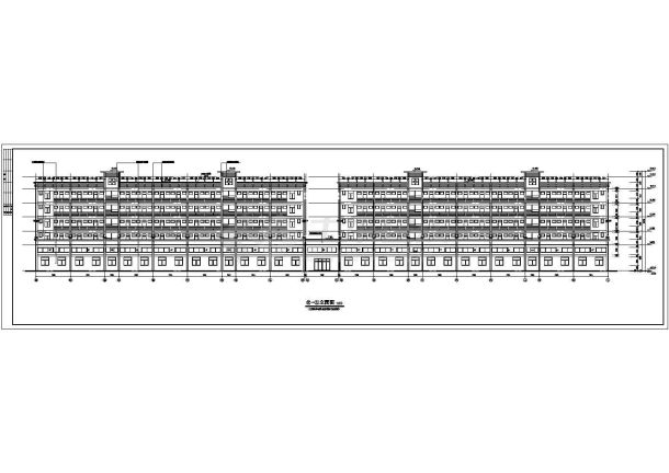 厦门市某服装厂2100平米五层框架结构职工宿舍楼建筑设计CAD图纸-图二