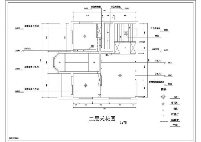 某华冶花园别墅装修CAD详细大样完整平面施工图_图1