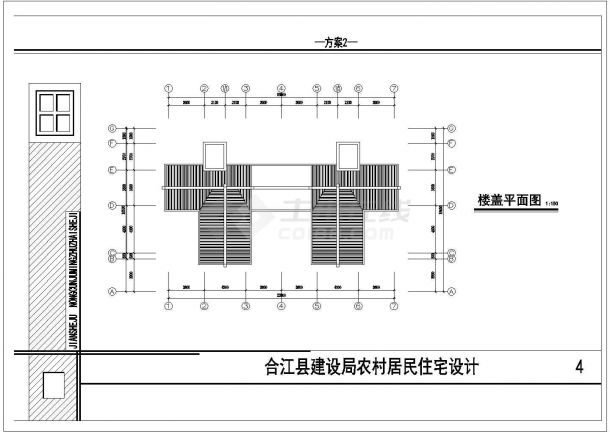 某川南民居住宅楼CAD详细大样完整施工设计方案-图一