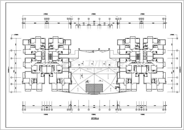 某北京高层商住楼建筑CAD详细设计大样完整施工图纸-图二