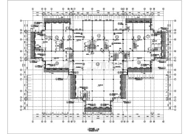 某北美风情别墅CAD详细大样全套设计施工平面图-图二