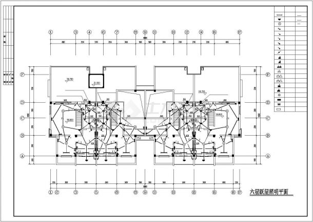 多层建筑电气施工CAD参考详图-图一
