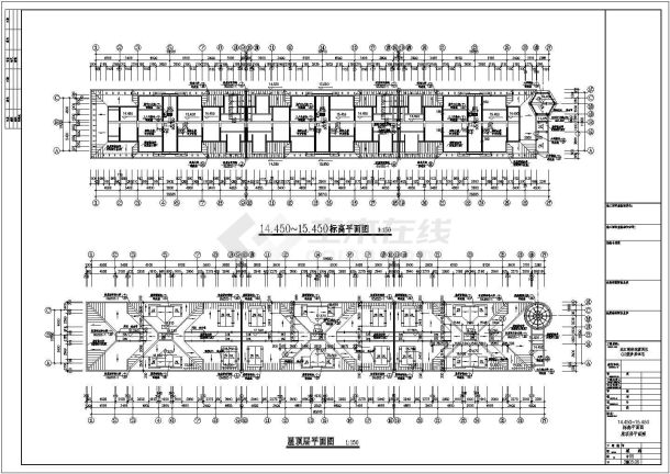 独立小型别墅建筑施工CAD图-图一