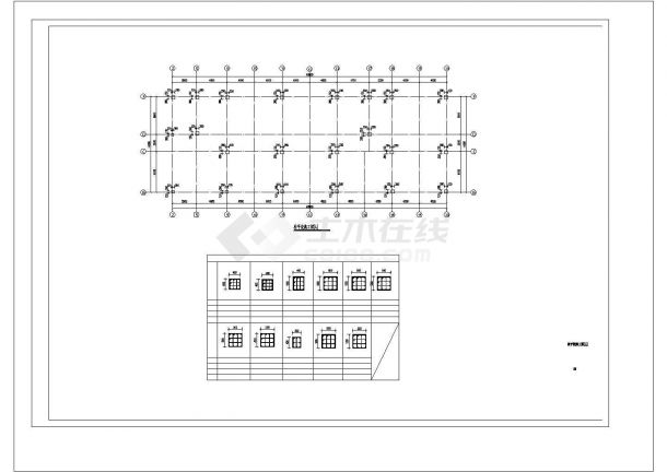 汪霞镇交管站业务用房工程--结构设计施工图-图一