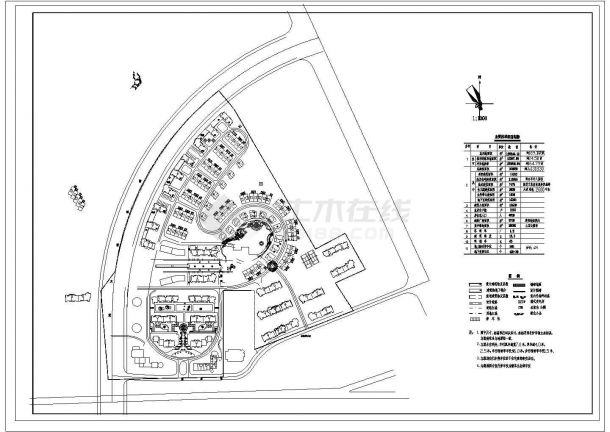 某宁和公寓小区规划CAD完整设计大样施工图纸-图一