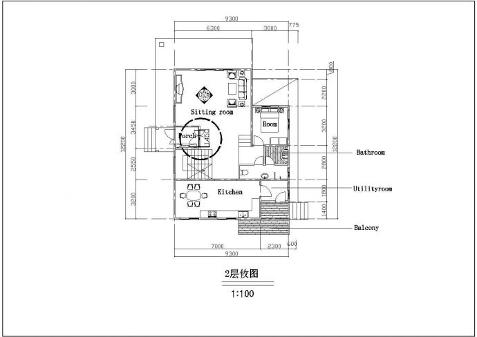 某景福佳苑别墅建筑CAD全套设计完整装修图_图1