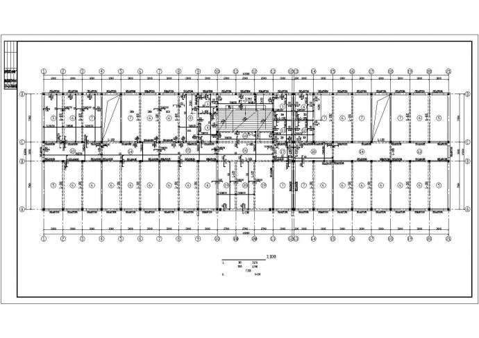 某四层砖混教学楼建筑施工CAD图纸（7度抗震）_图1