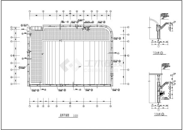 某二层食堂建筑CAD详细大样完整施工设计-图二