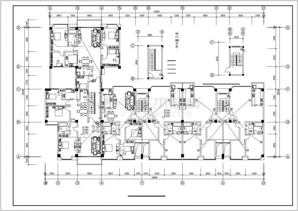某六层商住楼电气施工图（含设计说明）-图一