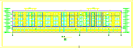 某工业园区职工宿舍建筑全套CAD施工设计图_图1